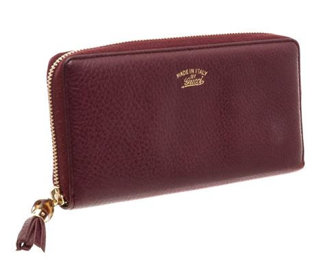 gucci burgundy wallet|gucci wallet clearance.